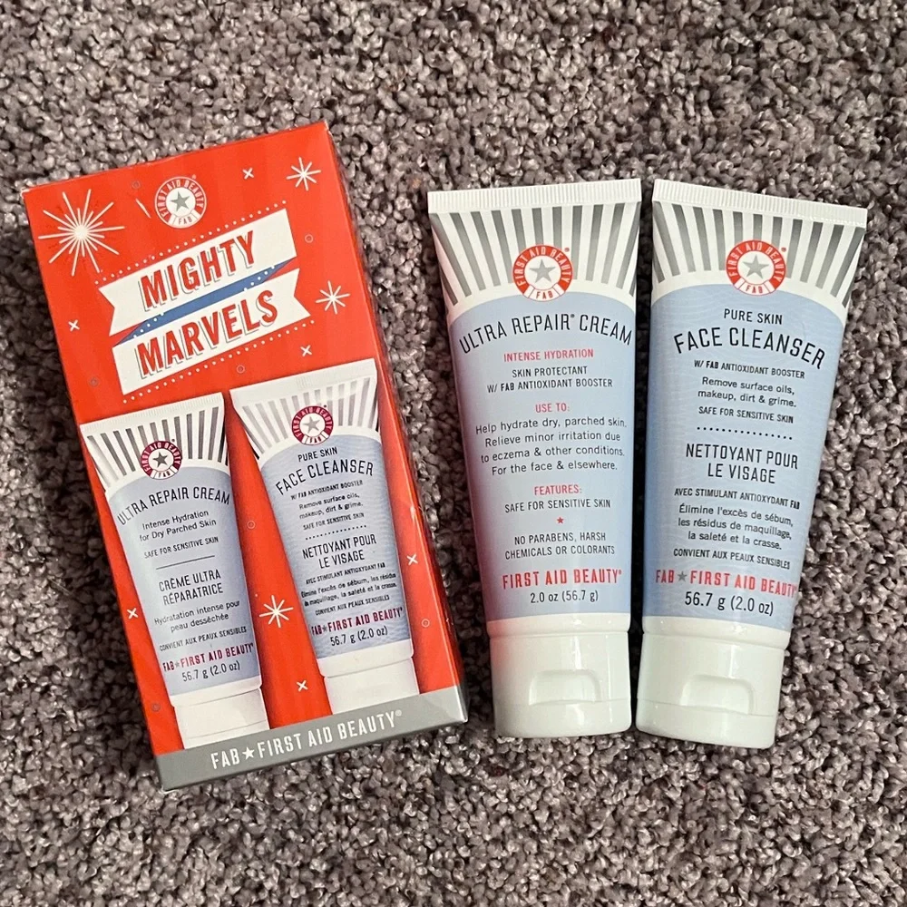 FAB First Aide Beauty duo pack, face cleanser & Ultra repair cream - Picture 1 of 6